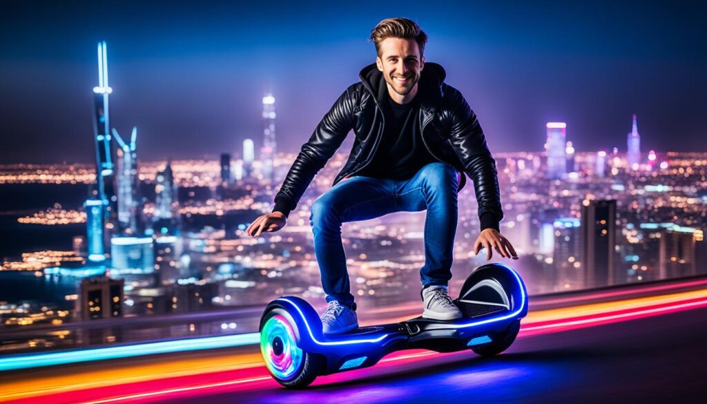 hoverboard avec roues lumineuses